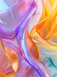 颜色美背景图片_彩色流光流面曲线线条流线质感抽象的背景