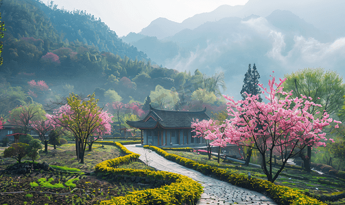 平坝万亩樱花园摄影照片_贵州平坝万亩樱花园