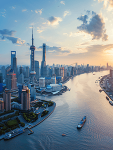 上海城市风光全景图