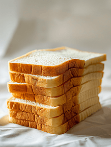 早餐素材摄影照片_切片面包营养早餐
