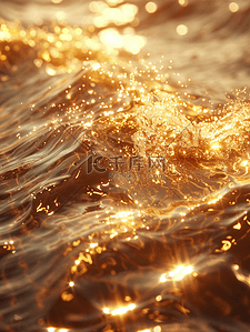 金光闪闪流光流体纹理水纹水花的背景