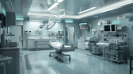 科技感未来医院医疗设施