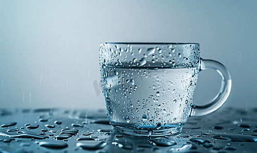 风雨图片摄影照片_雨天水珠玻璃咖啡杯