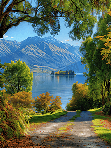 仙境摄影照片_新西兰仙境格林诺奇美景