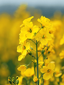 新农村油菜花海