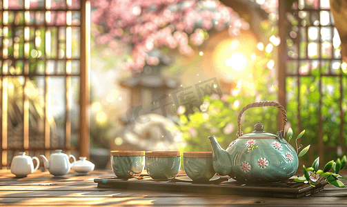 中国风国风摄影照片_茶叶茶具茶室茶馆