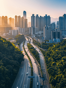 重庆城市道路背景