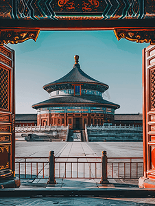 天坛建筑摄影照片_北京地标建筑天坛