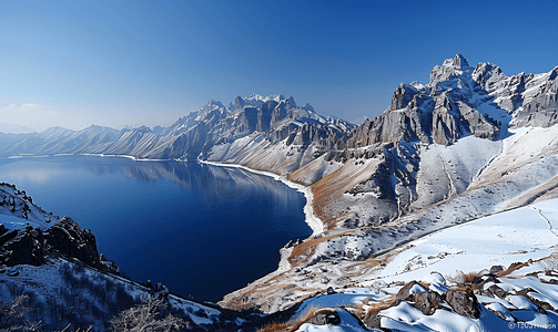 秋名山车神摄影照片_长白山天池风景