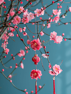 中国红春节摄影照片_春节喜庆摆件