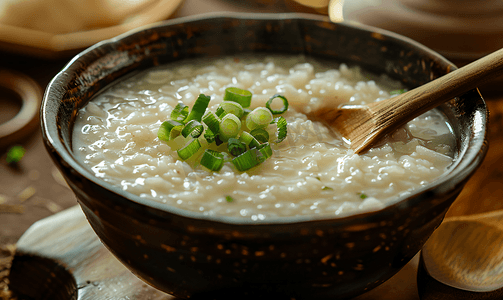 红豆粥摄影照片_八宝粥稀饭节气