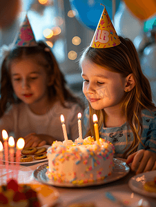 生日聚会图片摄影照片_生日聚会吹蜡烛