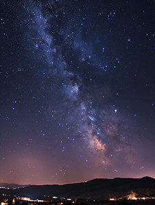 夜空素材摄影照片_星空银河夜晚
