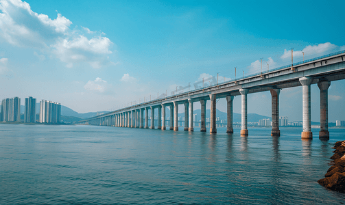 大连跨海大桥全景