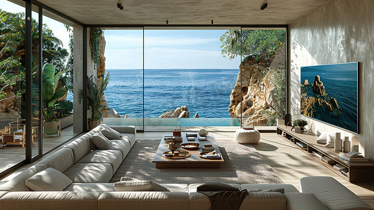 海边舒服的房子度假风格图片