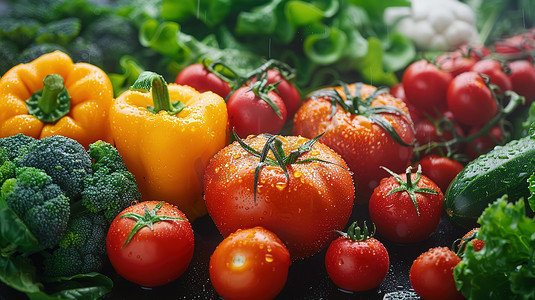 蔬菜新鲜健康饮食照片