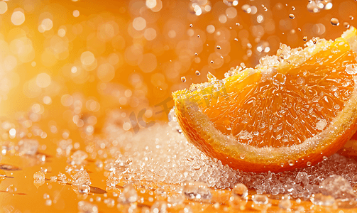 橘子肉摄影照片_橘子砂糖橘