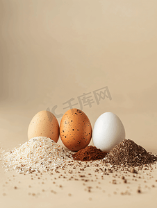 腊八节小孩摄影照片_农家粮食土鸡蛋