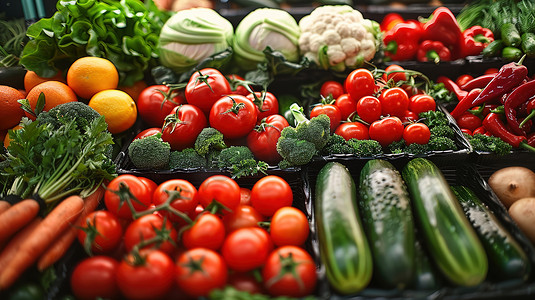 蔬菜新鲜健康饮食摄影图