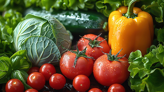 蔬菜新鲜健康饮食图片