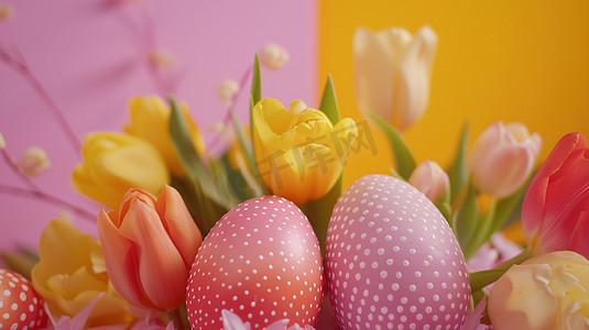 彩色花朵彩蛋的摄影8高清摄影图