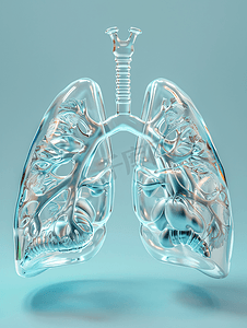健康医疗摄影照片_呼吸肺部健康