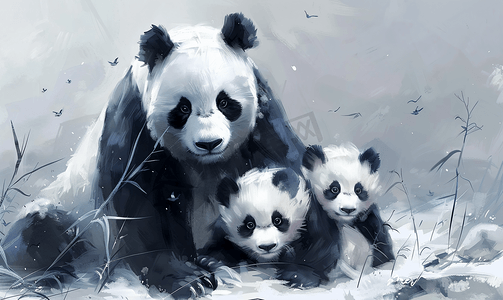 国宝大熊猫动物