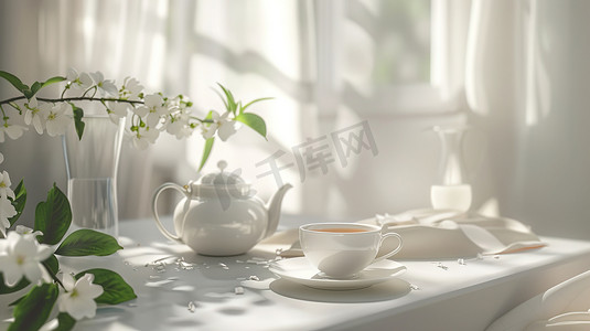 时尚精致茶壶茶杯的摄影56高清图片
