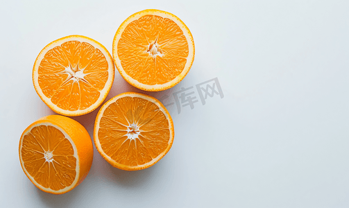 橙子白底