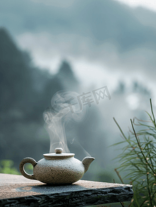 茶树背景摄影照片_茶山沉寂