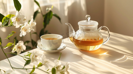 时尚精致茶壶茶杯的摄影13高清摄影图