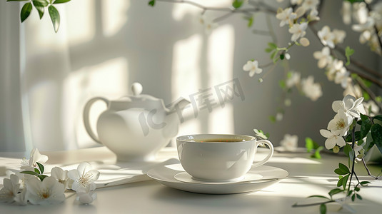 时尚精致茶壶茶杯的摄影11摄影配图