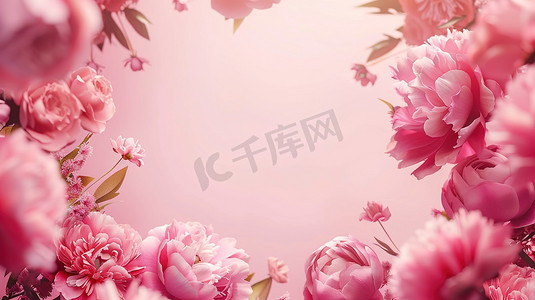 粉色平铺花朵花瓣的摄影8摄影照片