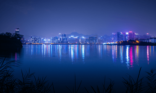 深圳cbd摄影照片_深圳罗湖夜景
