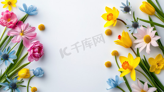 简约花朵花束的摄影1摄影照片