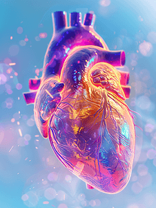 人体器官插画摄影照片_心脏内部结构左心房医疗照片