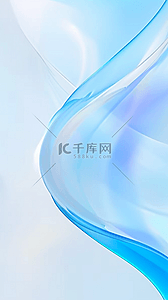 蓝色质感玻璃背景图片_透明质感蓝色系流动变幻的玻璃色彩素材