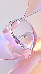 粉色弥散光背景图片_粉彩透明质感流动变幻的玻璃色彩背景素材