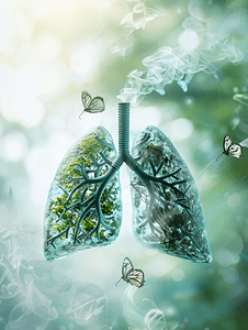 净化空气摄影照片_净化空气保护肺