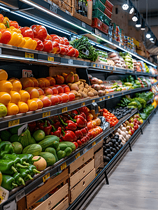 水果生鲜超市背景摄影照片_生鲜超市国内超市