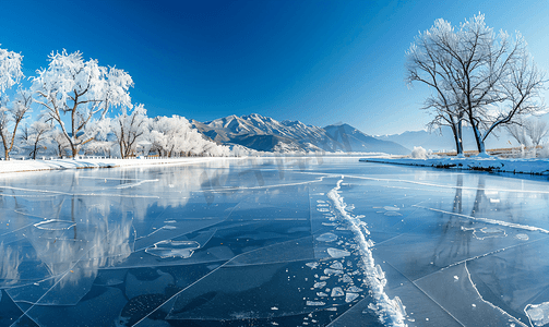 吉林雪岭冰雪风光