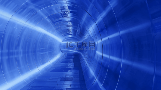 空间隧道背景图片_蓝色线条纹理空间隧道质感的背景