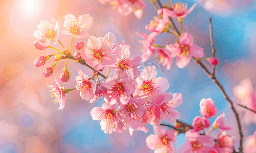 春天樱花背景