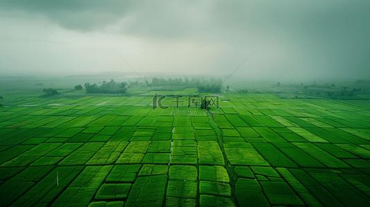 绿色朦胧渐变田野里田地的背景