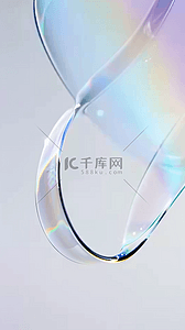 浅蓝商务背景图片_浅蓝银色透明质感流动变幻的玻璃色彩设计图