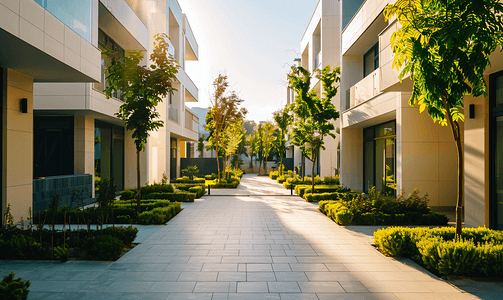 城市摄影照片_建筑庭院房地产