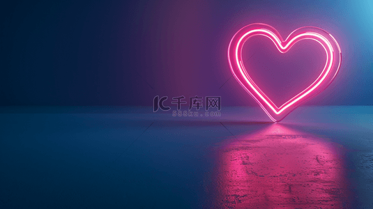 粉红色的爱心背景图片_深色粉红色爱心灯光光芒的背景