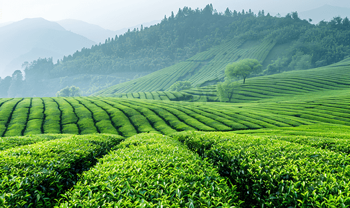 武夷山风光茶田