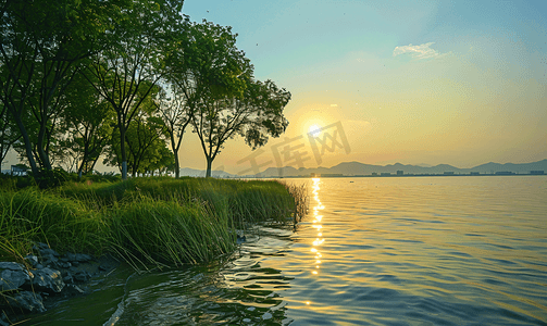 缅怀革命先烈摄影照片_长沙橘子洲头风景