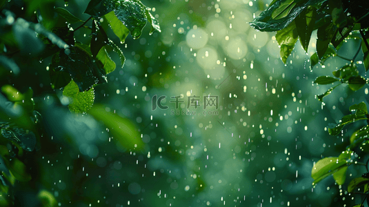 山河秀丽背景图片_春天绿色雨季山河风景树叶景色的背景